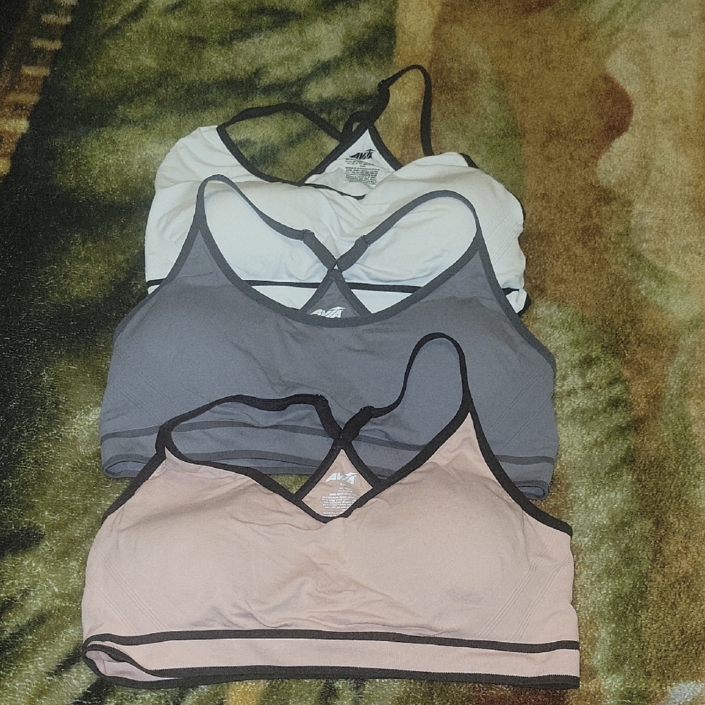 Avia Three Pair Of 3xl Padded Sports Bra